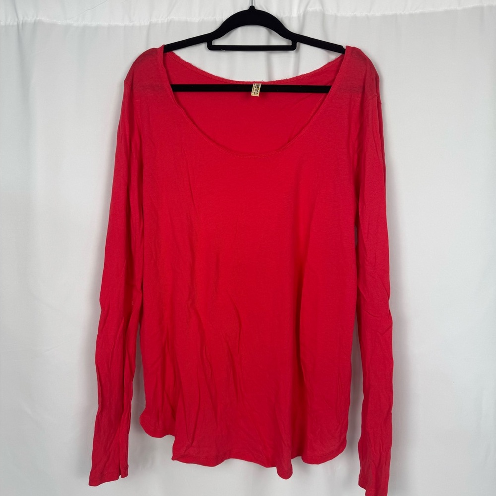 Free People Women's Pink Long Sleeve Top